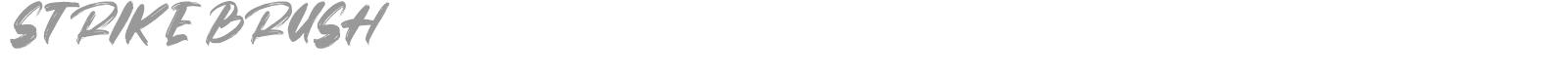 Strike Brush font preview